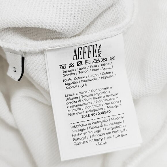 Moschino Teddy Bear Print Terry Crew Neck Sweatshirt in White - Picture 7 of 7